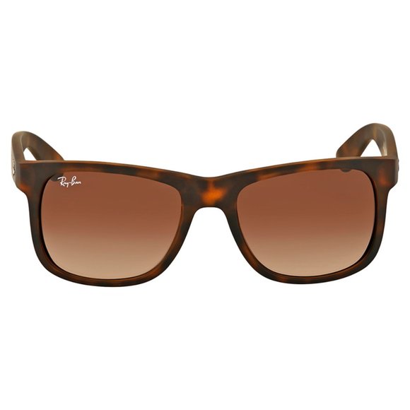 New RAY-BAN Mens Brown Tortoiseshell Brown Lens Justin Sunglasses RB4165 - Picture 5 of 5